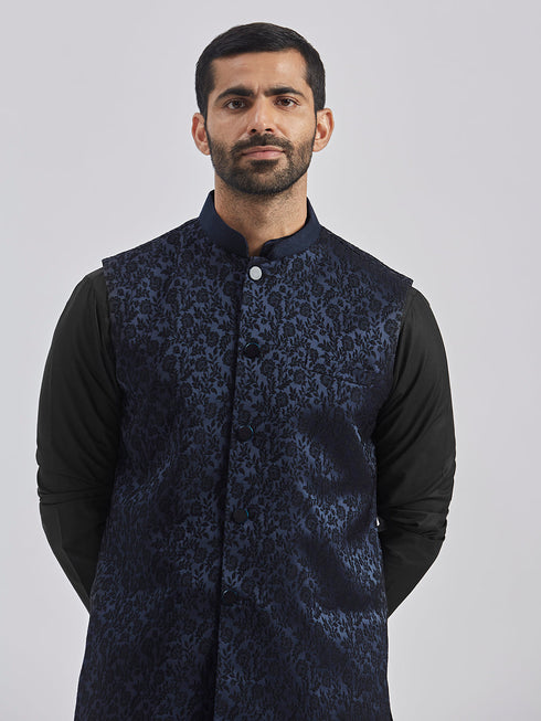 Men's Navy Blue - Nehru Jacket