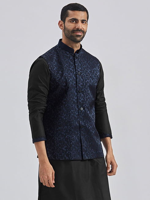 Men's Navy Blue - Nehru Jacket