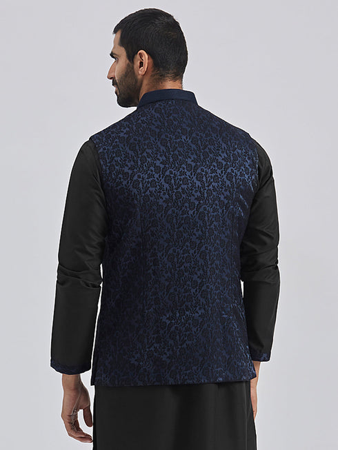 Men's Navy Blue - Nehru Jacket