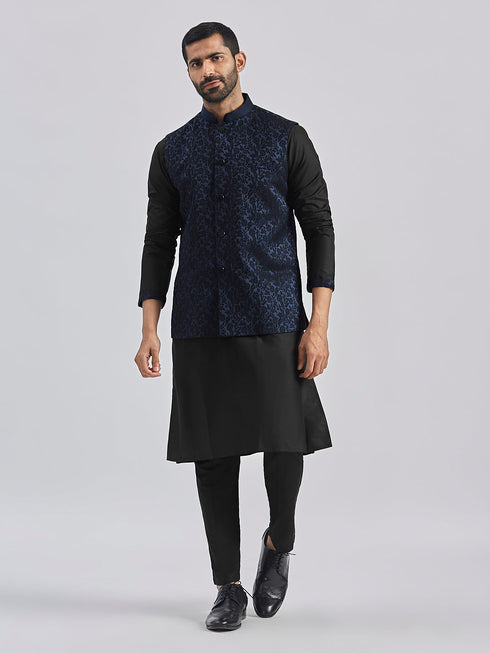 Men's Navy Blue - Nehru Jacket