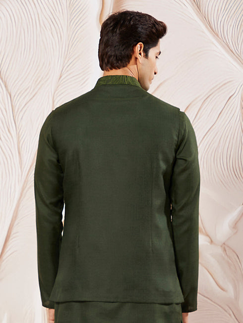 Men's Green - Nehru Jacket