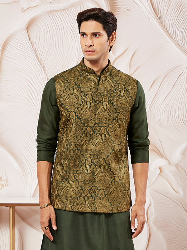 Men's Mehendi - Nehru Jacket