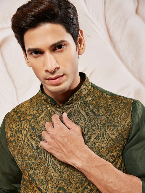 Men's Mehendi - Nehru Jacket