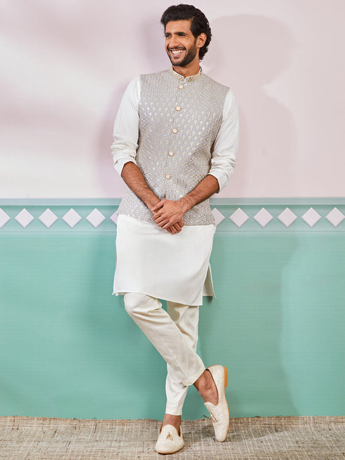 Men's Gray - Nehru Jacket Only