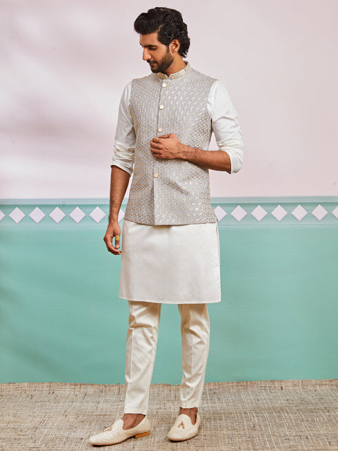 Men's Gray - Nehru Jacket Only