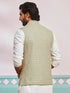 Men's Pista Green - Nehru Jacket