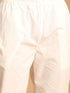 Men's Cream Cotton Jacket Kurta And Pyjama Set