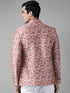 Men's Multicolor-Base-Pink Silk Blend Jodhpuri