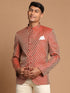Men's Maroon Silk Blend Ethnic Jodhpuri