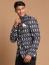 Men's Black Ikaat Print Jodhpuri