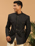 Men's Black Four Pockets Jodhpuri