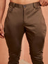Men's Black Jodhpuri with Mehendi Green Breeches Set