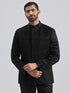 Men's Black Silk Blend Jodhpuri