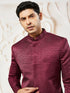 Men's Maroon Silk Blend Jodhpuri