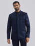 Men's Navy Blue Silk Blend Jodhpuri