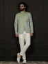 Men's Green Silk Blend Jodhpuri