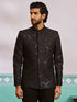 Men's Black Silk Blend Jodhpuri