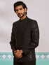 Men's Black Silk Blend Jodhpuri