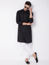 Men's Black Cotton Kurta