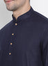 Men's Blue Cotton Kurta