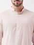 Men's Cream Cotton Blend Kurta and Pyjama Set