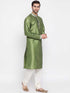 Men's Green Silk Kurta Pyjama Set