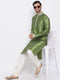 Men's Green Silk Kurta Pyjama Set