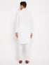 Men's White Kurta And Pajama Set