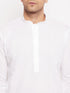 Men's White Kurta And Pajama Set