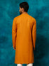 Men's Rust Cotton Blend Ethnic Kurta