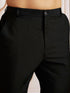 Men's Black And White Rayon Cotton Kurta Pyjama Set