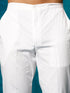 Men's White Cotton Blend Sunflower Print Kurta Pant Set