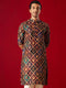 Purple Muslin Sequined Patola Printed Navratri Special Kurta