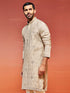 Men's Grey Silk Blend Kurta