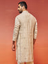Men's Grey Silk Blend Kurta