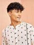 Men's Cream Cotton Kurta