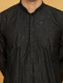 Men's Black Viscose Kurta