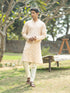 Men's Peach Viscose Kurta