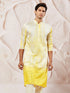 Men's Yellow Viscose Kurta