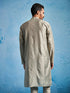 Men's Chiku Silk Blend Kurta