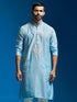 Men's Aqua Viscose Kurta
