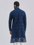 Men's Navy Blue Cotton Kurta