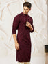 Men's Wine Georgette Kurta
