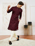 Men's Wine Georgette Kurta
