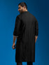 Men's Black Viscose Kurta