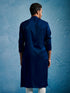 Men's Turquoise Silk Blend Kurta