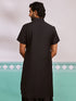 Men's Black Viscose Kurta