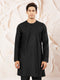 Men's Black Viscose Kurta