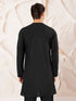 Men's Black Viscose Kurta