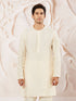 Men's Cream Viscose Kurta